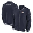thumbnail image 1 of Men's Nike  Navy Denver Broncos Coach Full-Zip Bomber Jacket, 1 of 3