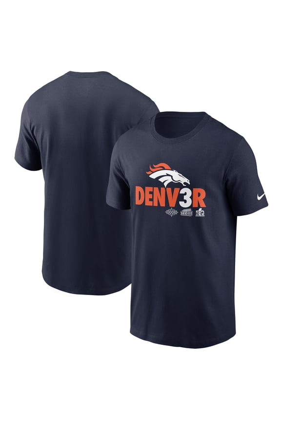 Men's Nike Navy Denver Broncos Hometown Collection Denv3r T-Shirt