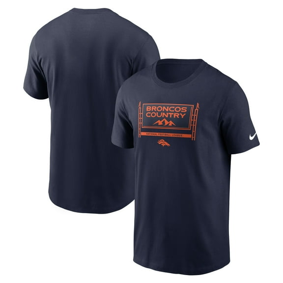 Men's Nike Navy Denver Broncos Primetime Local Essential T-Shirt