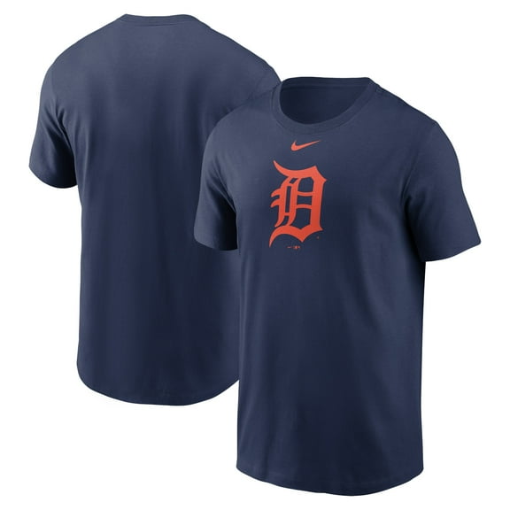 Men's Nike Navy Detroit Tigers Fuse Large Logo T-Shirt