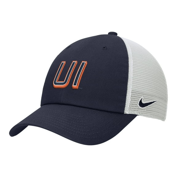 Men's Nike Navy Illinois Fighting Illini On-Field Club Adjustable Trucker Hat