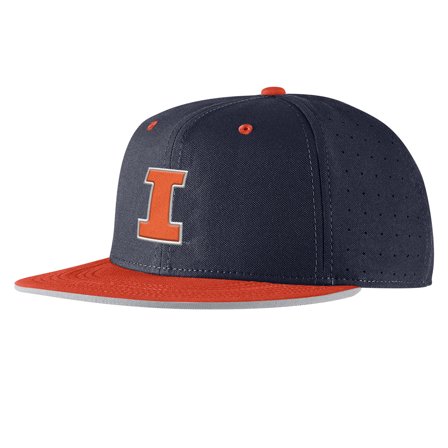 Men's Nike Navy Illinois Fighting Illini 2025-On-Field True Performance Baseball Fitted Hat