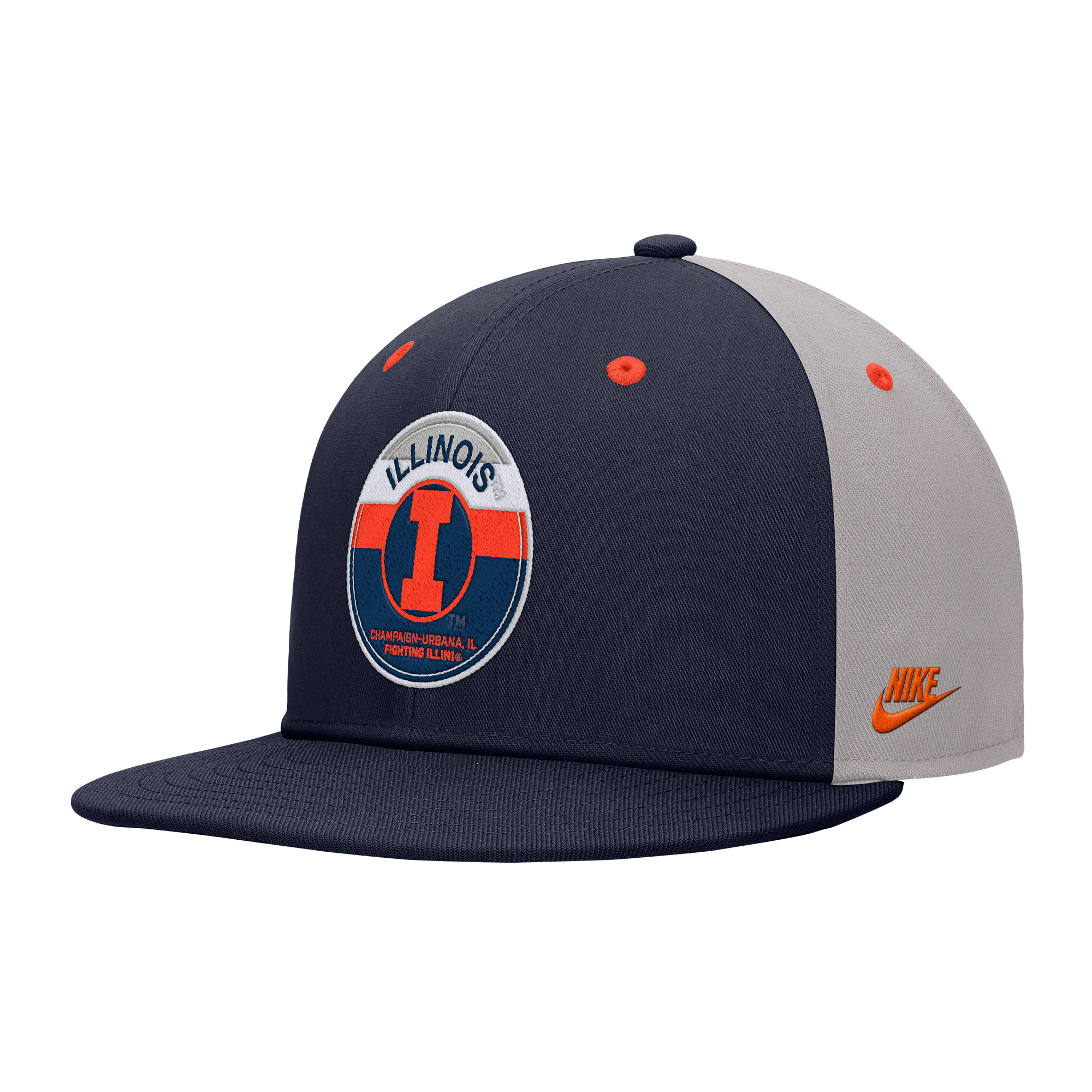 University Of Illinois Illini Baseball Cap - Officially Licensed Navy Blue Adjustable Hat With Embroidered Team Logo - View #6