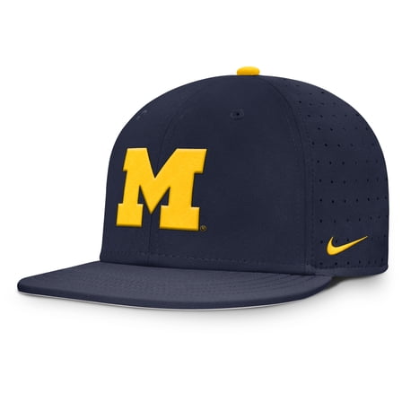 Men's Nike Navy Michigan Wolverines Dugout True Dri-FIT Fitted Hat