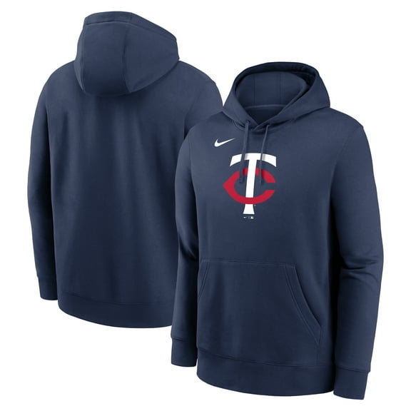 Men's Nike Navy Minnesota Twins Logo Club Fleece Hoodie