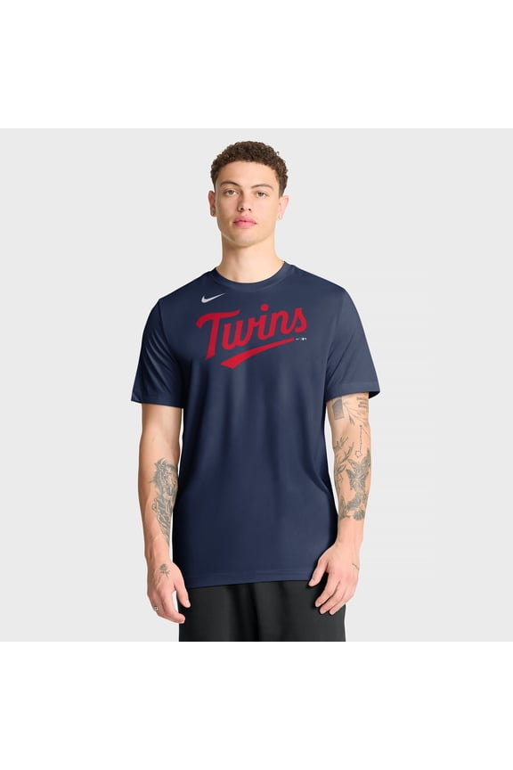 Men's Nike Navy Minnesota Twins New Legend Wordmark Dri-FIT T-Shirt