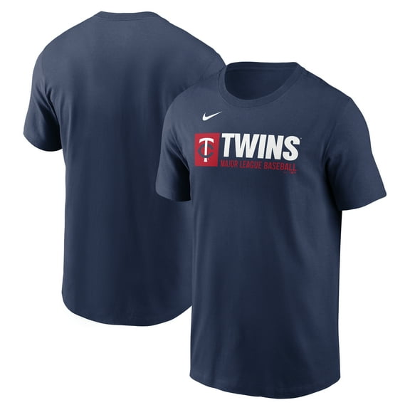 Men's Nike  Navy Minnesota Twins Team Block T-Shirt