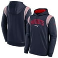 thumbnail image 1 of Men's Nike Navy New England Patriots Sideline Athletic Stack Performance Pullover Hoodie, 1 of 3