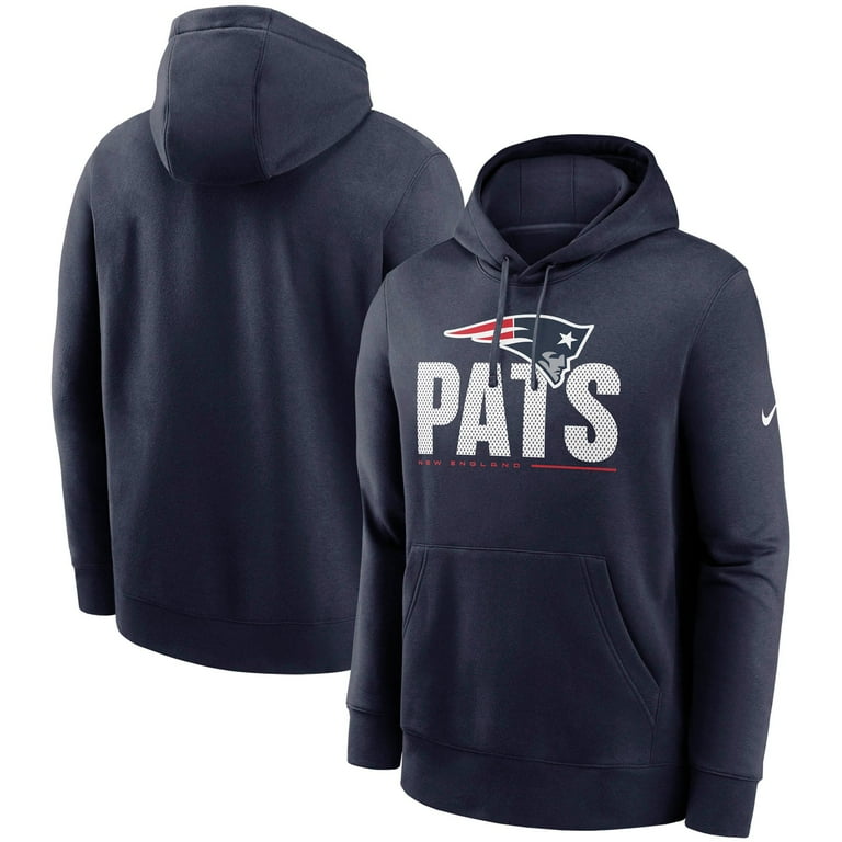 Men s Nike Navy New England Patriots Team Impact Club Pullover