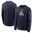 thumbnail image 1 of Men's Nike Navy New England Patriots Team Slogan Long Sleeve T-Shirt, 1 of 3