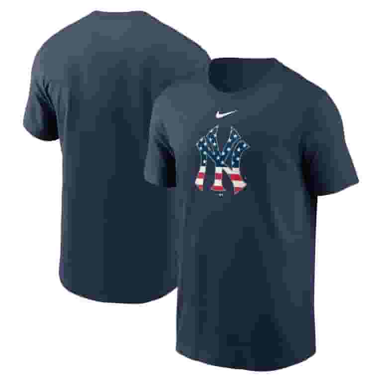 NIKE / ナイキ NEW YORK YANKKES USA FLAG T-SHIRT L Men's Nike Navy New York Yankees Americana T-Shirt - Walmart.com