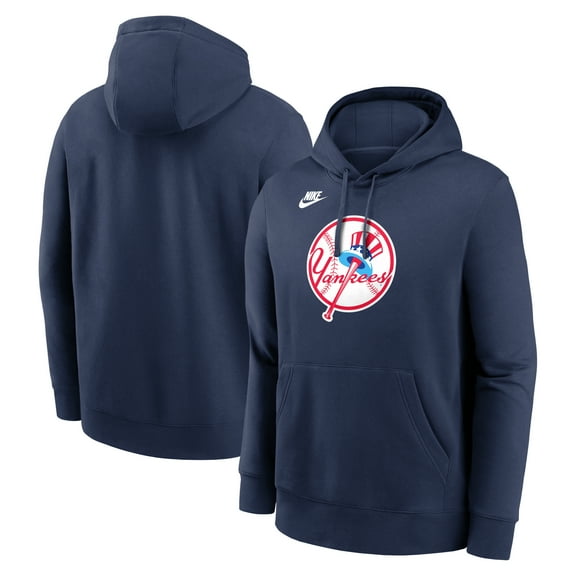 Men's Nike Navy New York Yankees Cooperstown Collection Logo Club Hoodie