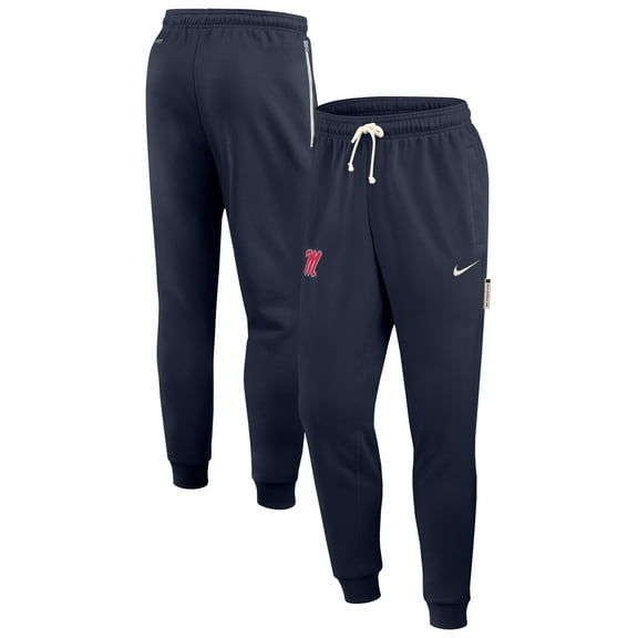 Men's Nike Navy Ole Miss Rebels 2025 Sideline Standard Issue Dri-FIT Taper Sweatpants