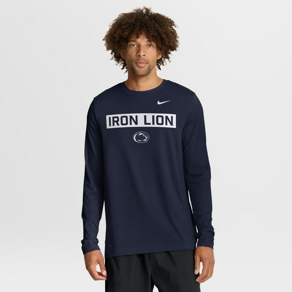 Men's Nike Navy Penn State Nittany Lions Primetime Campus 2-Hit Legend Dri-FIT Long Sleeve T-Shirt