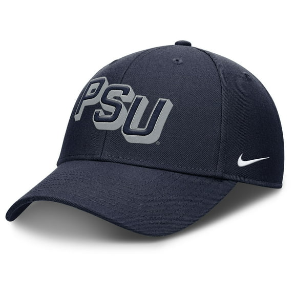 Men's Nike Navy Penn State Nittany Lions Slanted Primetime Rise Performance Adjustable Hat