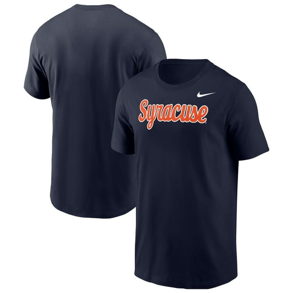 Men's Nike Navy Syracuse Orange Script T-Shirt