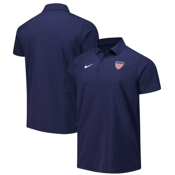 Men's Nike Navy Team USA Woven Performance Polo