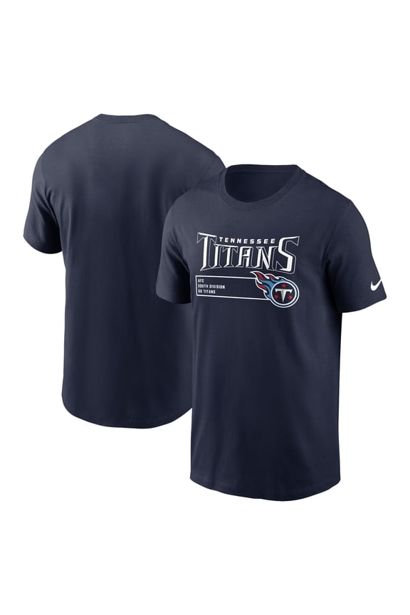 Men's Nike Navy Tennessee Titans Division Essential T-Shirt