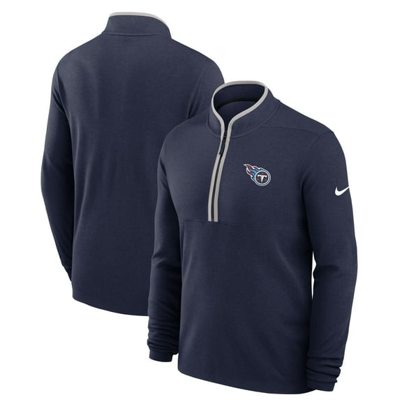 Men's Nike Navy Tennessee Titans Lightweight Victory Dri-FIT Half-Zip Pullover