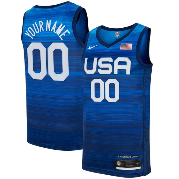 Men's Nike Navy USA Basketball Limited Custom Jersey