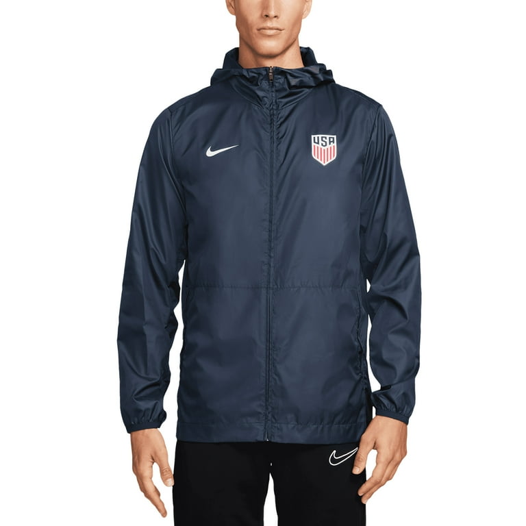 Men's Nike Navy USMNT 2024 Academy Pro Performance Hoodie Full-Zip