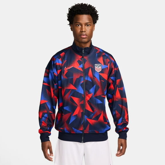 Men's-Nike  Navy USMNT 2025 Academy Pro Performance Anthem Full-Zip Jacket