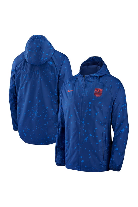 Men's Nike Navy USMNT AWF Raglan Full-Zip Hoodie Jacket