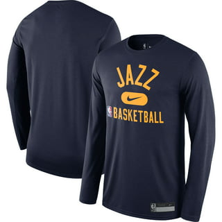 Utah Jazz Nike Hardwood Classics Performance Logo T-Shirt - Purple