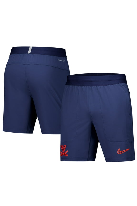 Men's Nike Navy Virginia Cavaliers 2024/25 Sideline Performance Woven Shorts