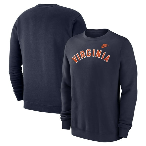 Men's Nike Navy Virginia Cavaliers Vintage Club Fleece Pullover Sweatshirt
