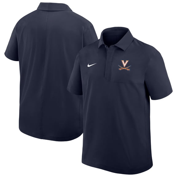 Men's Nike Navy Virginia Cavaliers Woven Polo