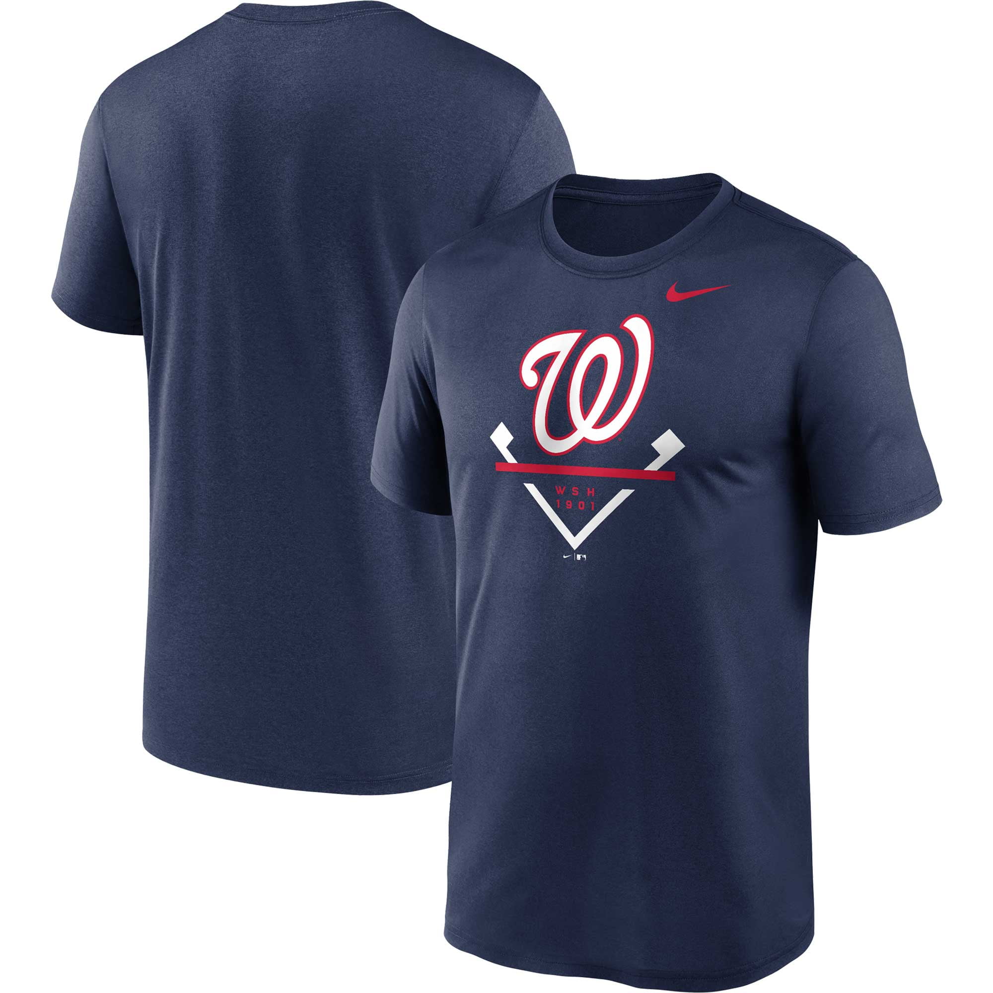 Men s Nike Navy Washington Nationals Icon Legend T Shirt Walmart