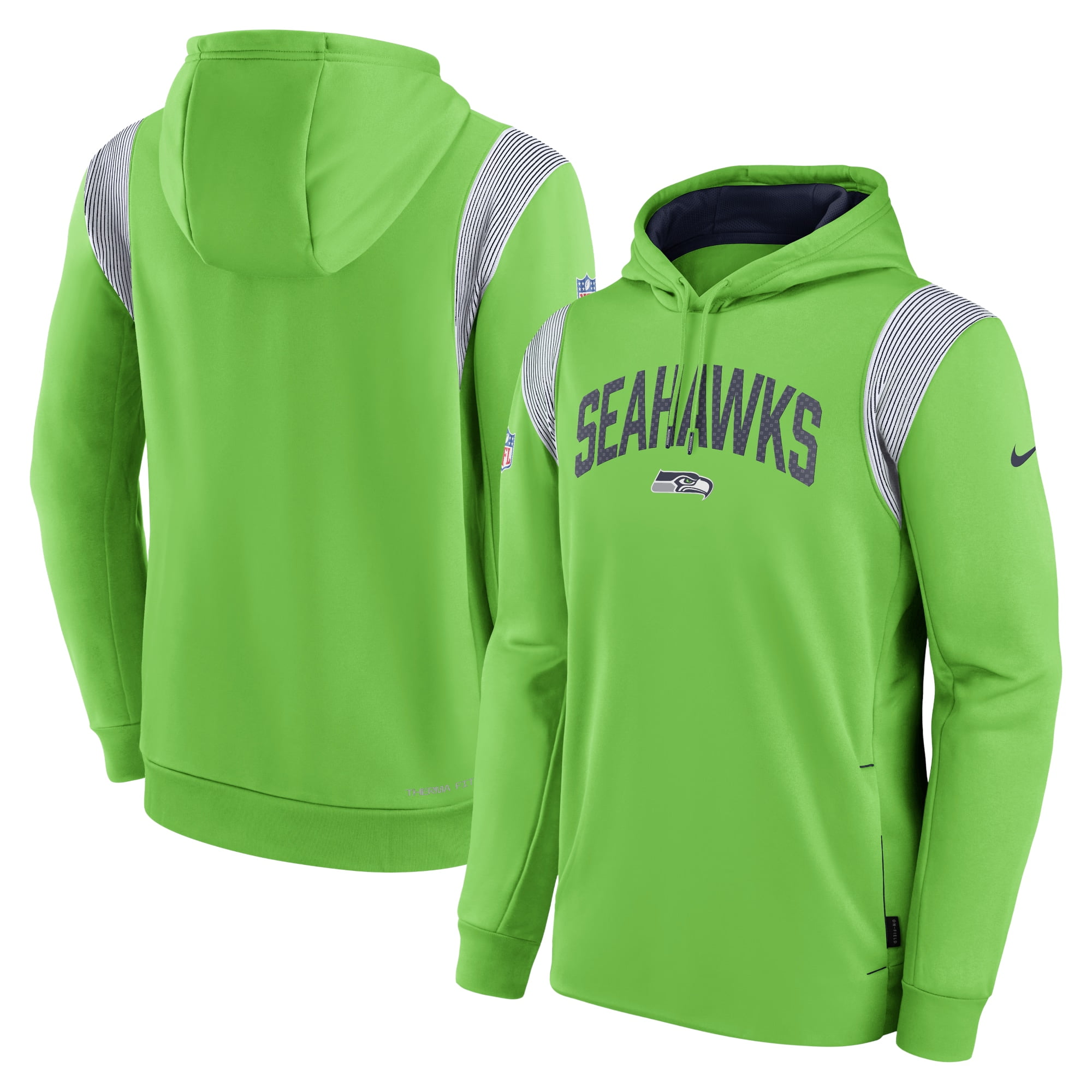 Men's Nike Neon Green Seattle Seahawks Sideline Athletic Stack ...