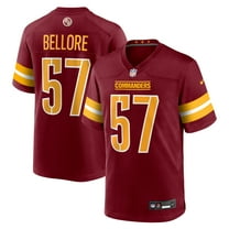 Men's Nike Nick Bellore  Burgundy Washington Commanders Team Game Jersey