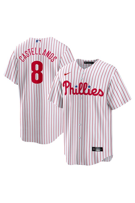 Men's Nike Nick Castellanos White Philadelphia Phillies Replica Player Jersey