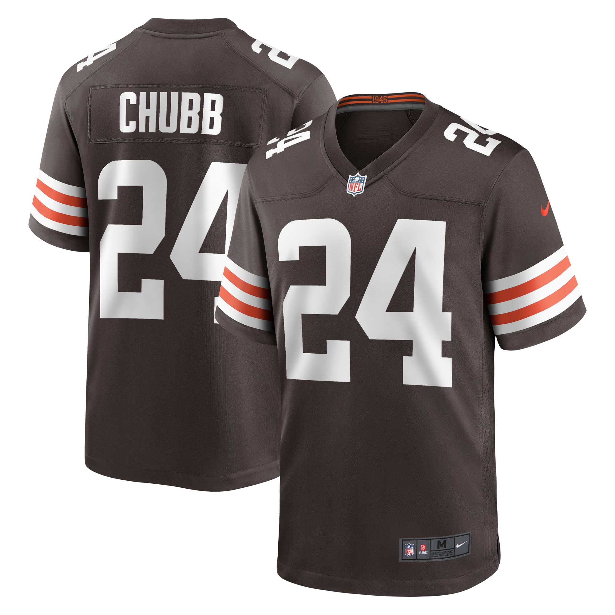 Men's Nike Nick Chubb Brown Cleveland Browns Game Jersey - Walmart.com