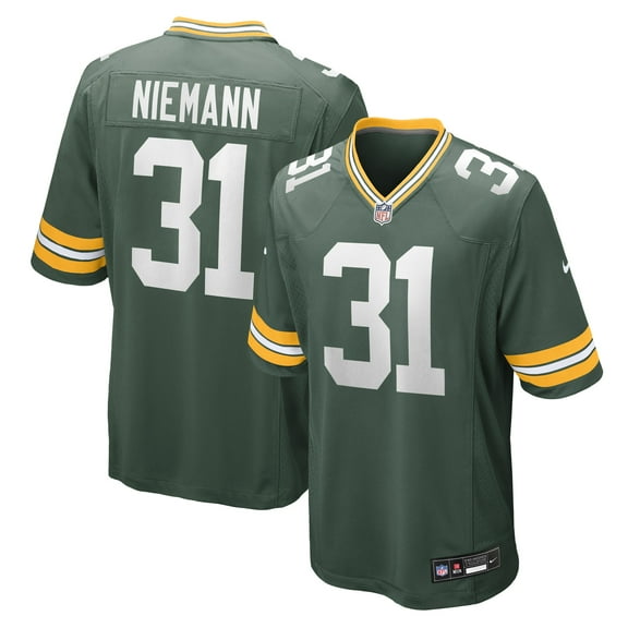 Men's Nike Nick Niemann  Green Green Bay Packers Team Game Jersey