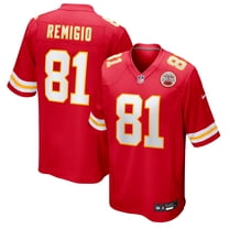 Men's Nike Nikko Remigio Red Kansas City Chiefs Team Game Jersey