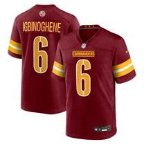 Men's Nike Noah Igbinoghene  Burgundy Washington Commanders Team Game Jersey