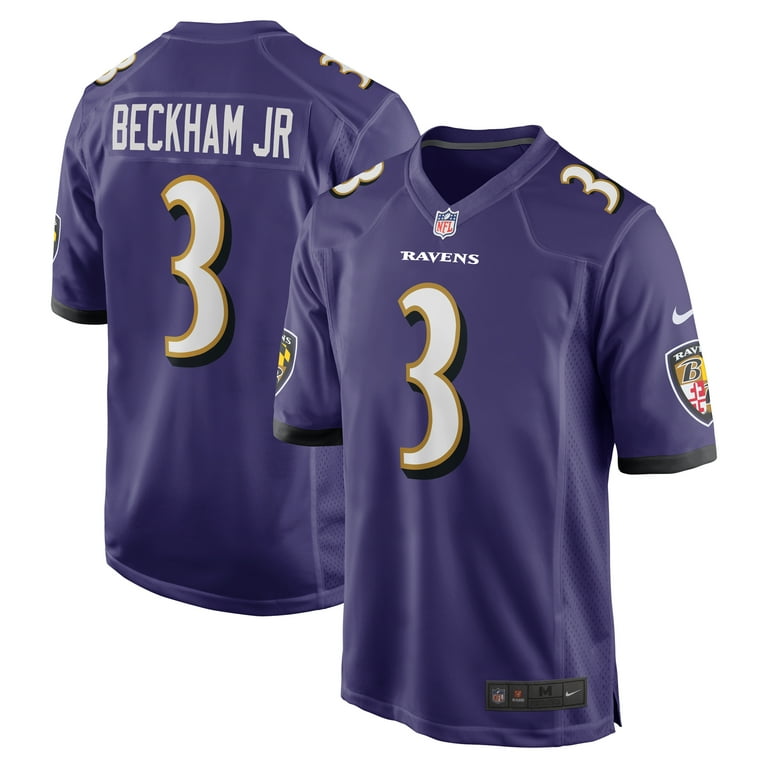 Men s Nike Odell Beckham Jr. Purple Baltimore Ravens Game Jersey