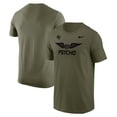thumbnail image 1 of Men's Nike Olive Air Force Falcons APLS Fighting Falcon Collection Rivalry T-Shirt, 1 of 3