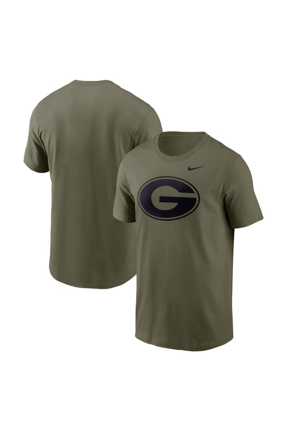 Men's Nike Olive Georgia Bulldogs Primetime Logo Dri-FIT T-Shirt