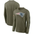 thumbnail image 1 of Men's Nike Olive New England Patriots Salute To Service Long Sleeve T-Shirt, 1 of 3
