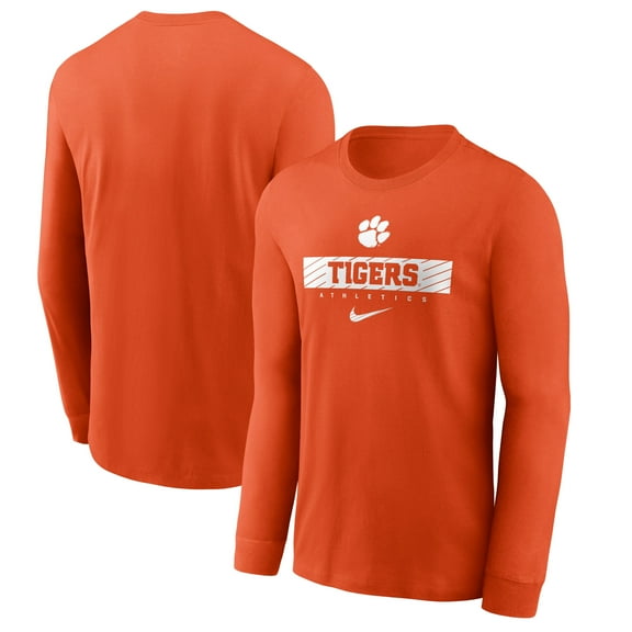 Men's Nike Orange Clemson Tigers 2024 Sideline Legend Dri-FIT Long Sleeve T-Shirt