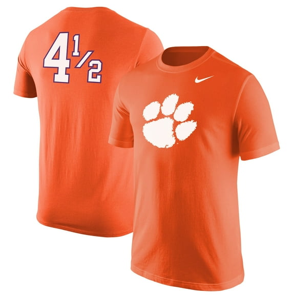 Men's Nike Orange Clemson Tigers Disney  #4- Player T-Shirt