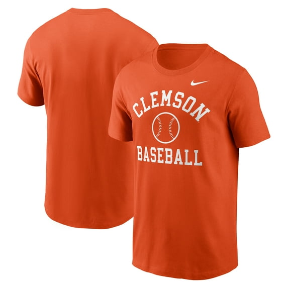 Men's Nike Orange Clemson Tigers Essential Baseball Arch T-Shirt