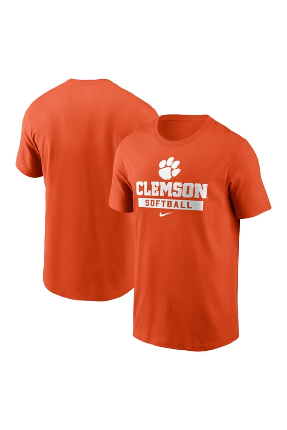 Men's Nike Orange Clemson Tigers Softball T-Shirt