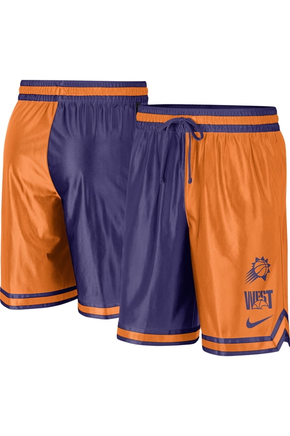 Men's Nike Orange/Purple Phoenix Suns Courtside Versus Force Split DNA Performance Shorts