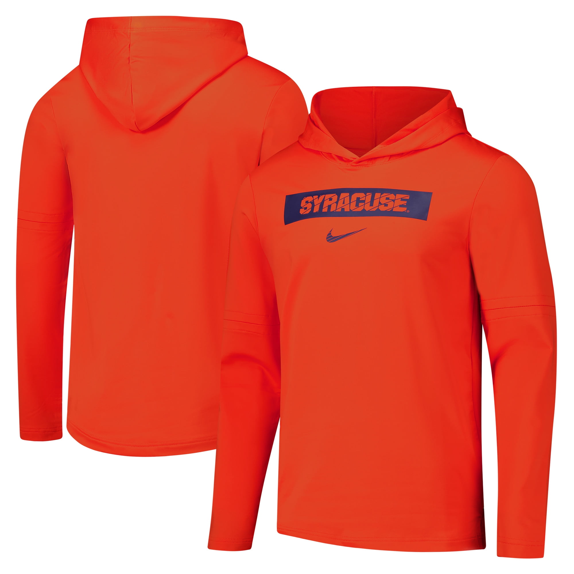 Men s Nike Orange Syracuse Orange 2024 Sideline Performance Long Sleeve Hoodie Top Walmart
