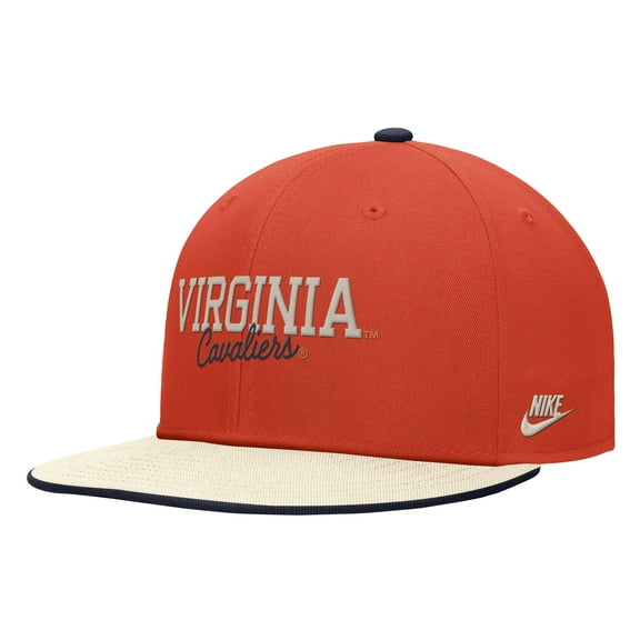 Men's Nike Orange Virginia Cavaliers Vintage Script Pro Dri-FIT Snapback Hat